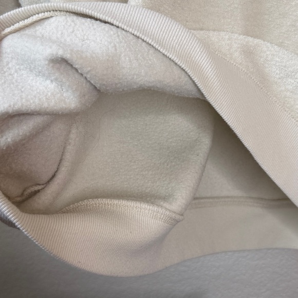 Universal Thread Crewneck Henley Sweater Fuzzy Cream size Medium - Picture 6 of 11